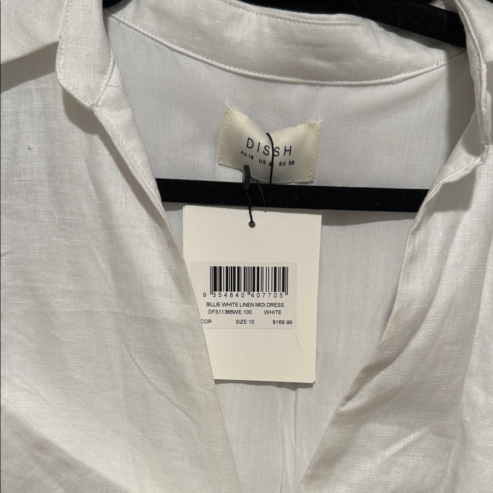DISSH White Midi Wrap Dress - Picture 2 of 4